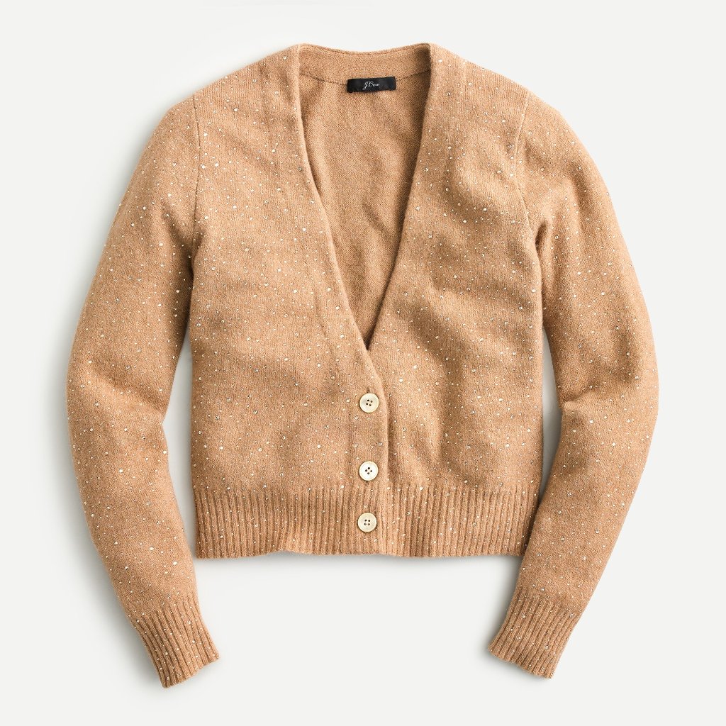 Nwt J.Crew V-Neck Sparkle Cardigan Sweater